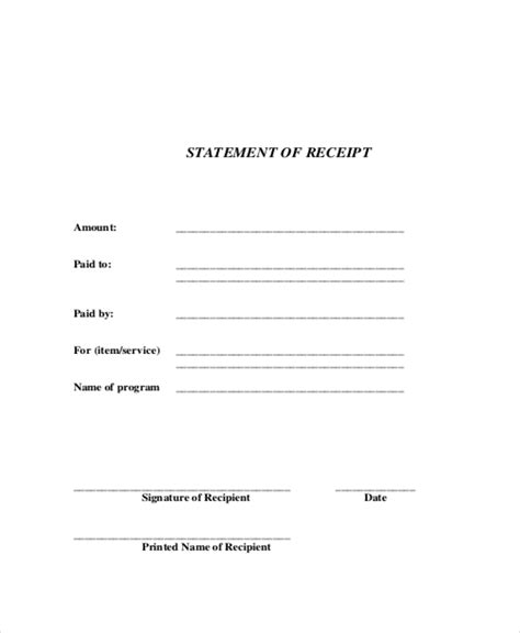 FREE 16+ Down Payment Receipt Samples in MS Word .